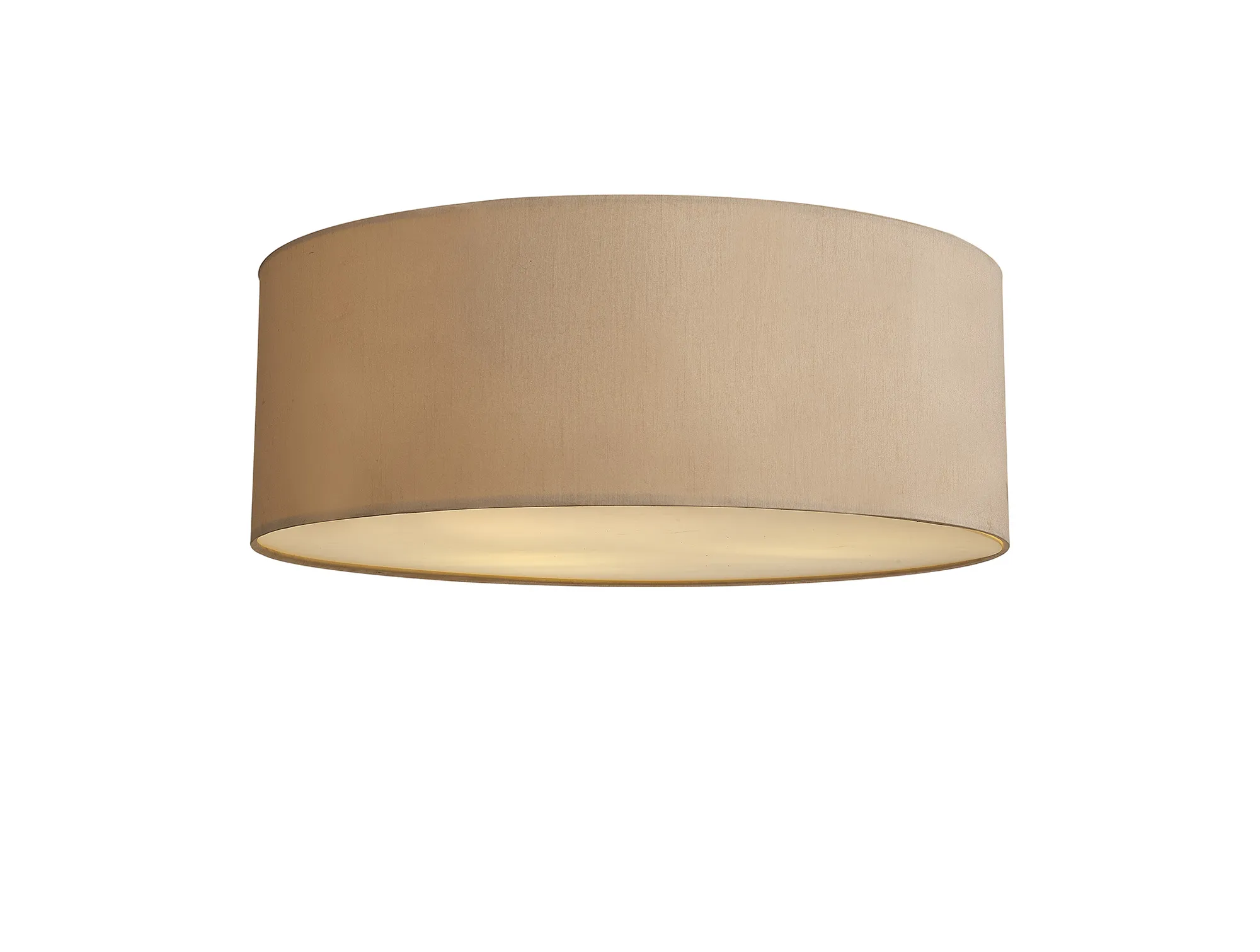 DK0616  Baymont 60cm Flush 3 Light Nude Beige/Moonlight; Frosted Diffuser